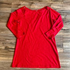 FREE W PURCHASE Gold Stud Collar 3/4 Sleeve M